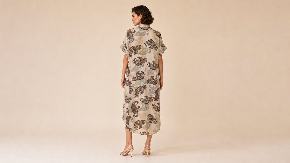 A0461 Maxi Dress Back View