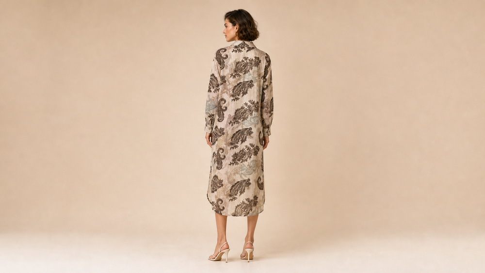 A0430 Maxi Dress Back View