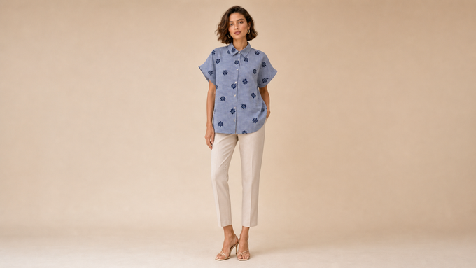 A0470 Shirt Top Front View