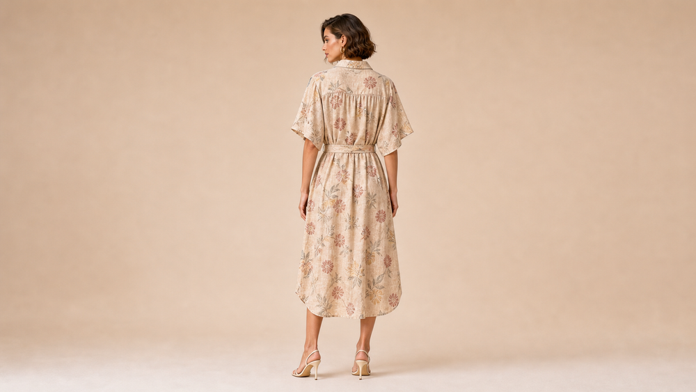 H263 Maxi Dress Back View