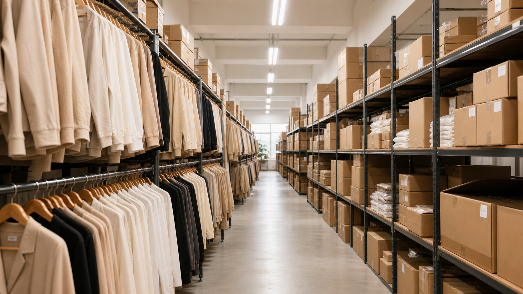 Garment warehouse and storage