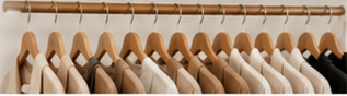 Garments on hangers